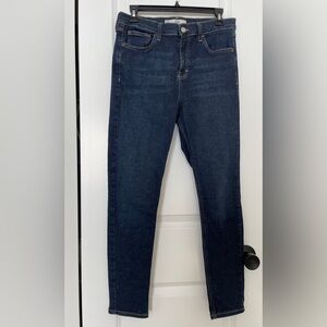 Topshop Women’s Dark Blue Denim Jeans
